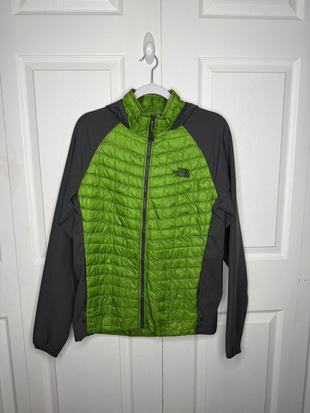The North Face Thermoball Jacket Men's Hybrid Hoody Small Green Full Zip